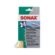 Sonax gąbka do zaparowanych szyb 2w1