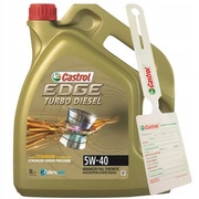 Olej CASTROL EDGE TURBO DIESEL 5W40 5L + zawieszka