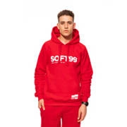 SOFT99 Czerwona bluza z kapturem rozmiar L