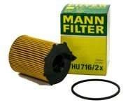 Mann filtr oleju HU716/2x - Peugeot 206, 207