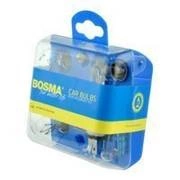 Żarówka samochodowa Bosma 12V H4 zapasowy komplet bezpieczniki + żarówki pomocnicze